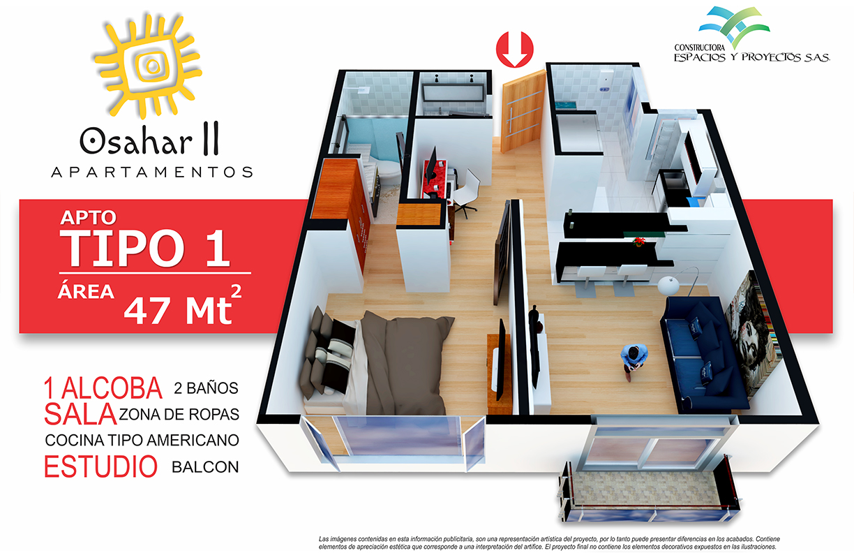 OSAHAR II Apartamento tipo 1