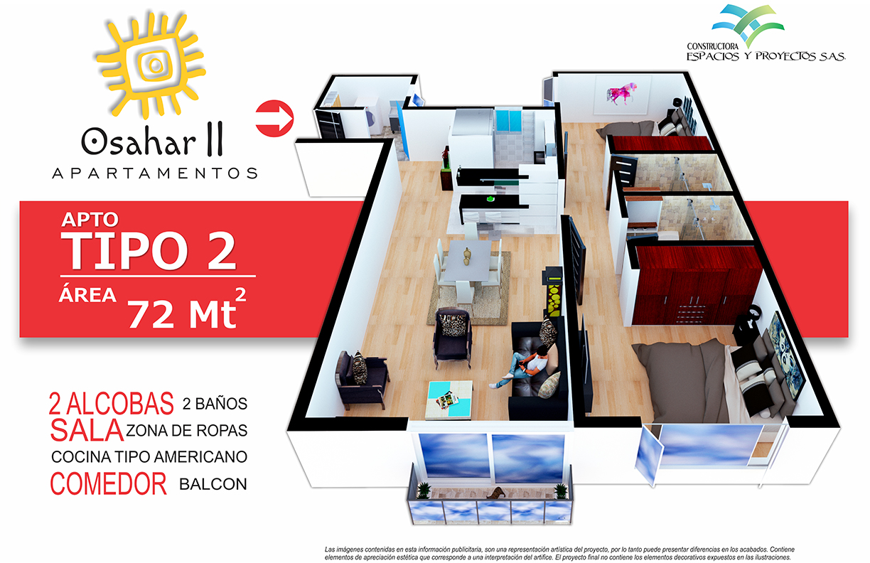 OSAHAR II Apartamento tipo 2
