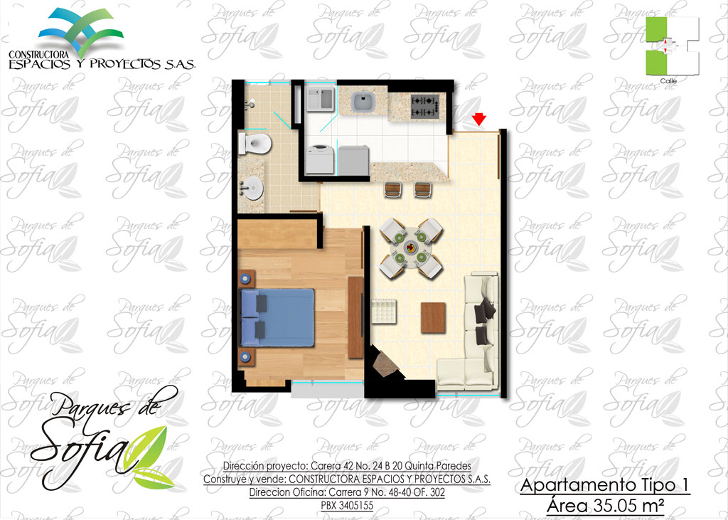 Parques de Sofia apartamento tipo 1